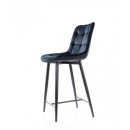 Стул барный SIGNAL CHIC H-2 Velvet Bluvel 19 черный/черный